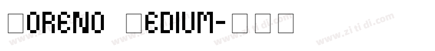 Moreno Medium字体转换